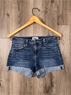 PAIGE Jimmy Jimmy Distressed Denim Shorts 26” Jean Shorts